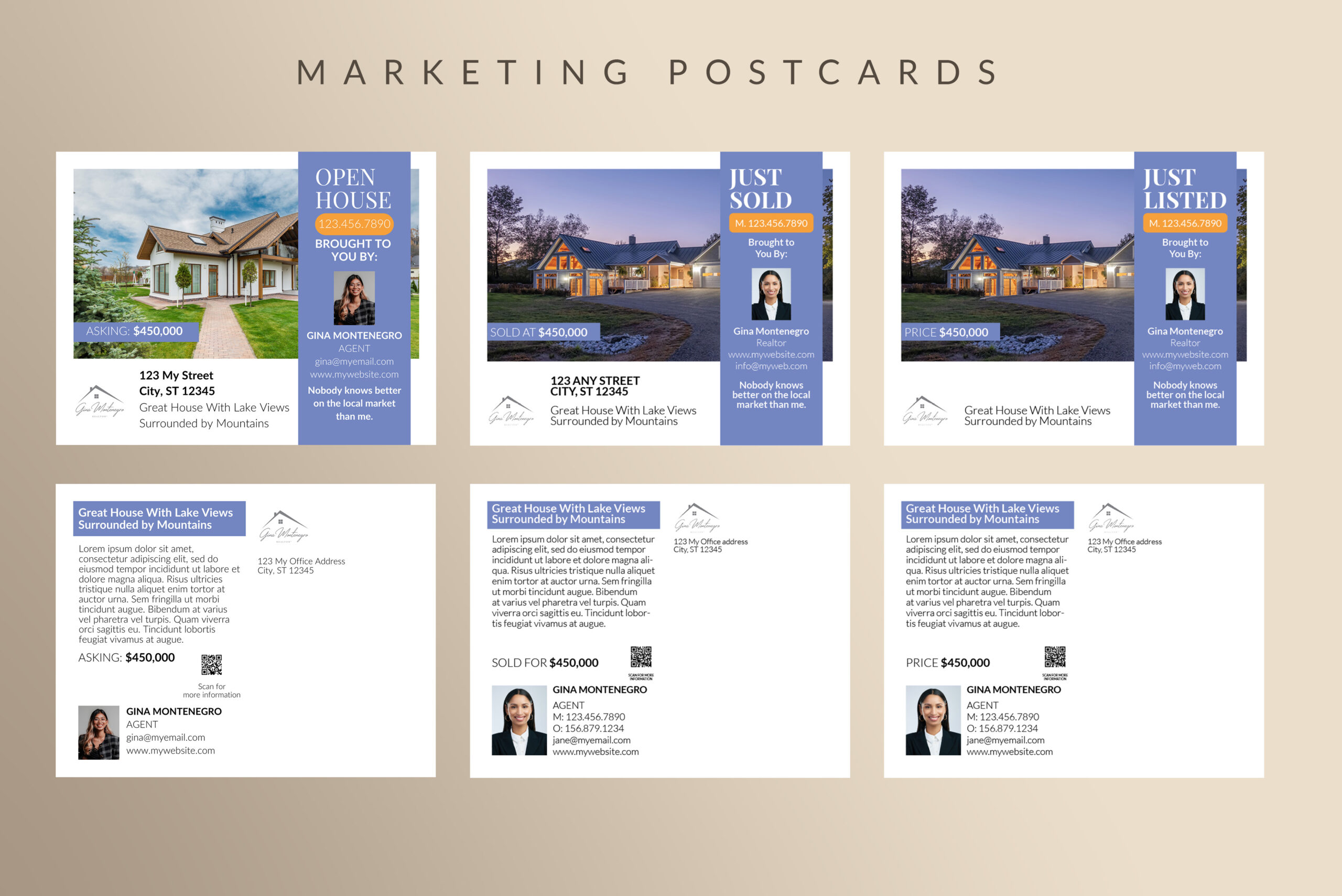 Contemporary Real Estate Postcards