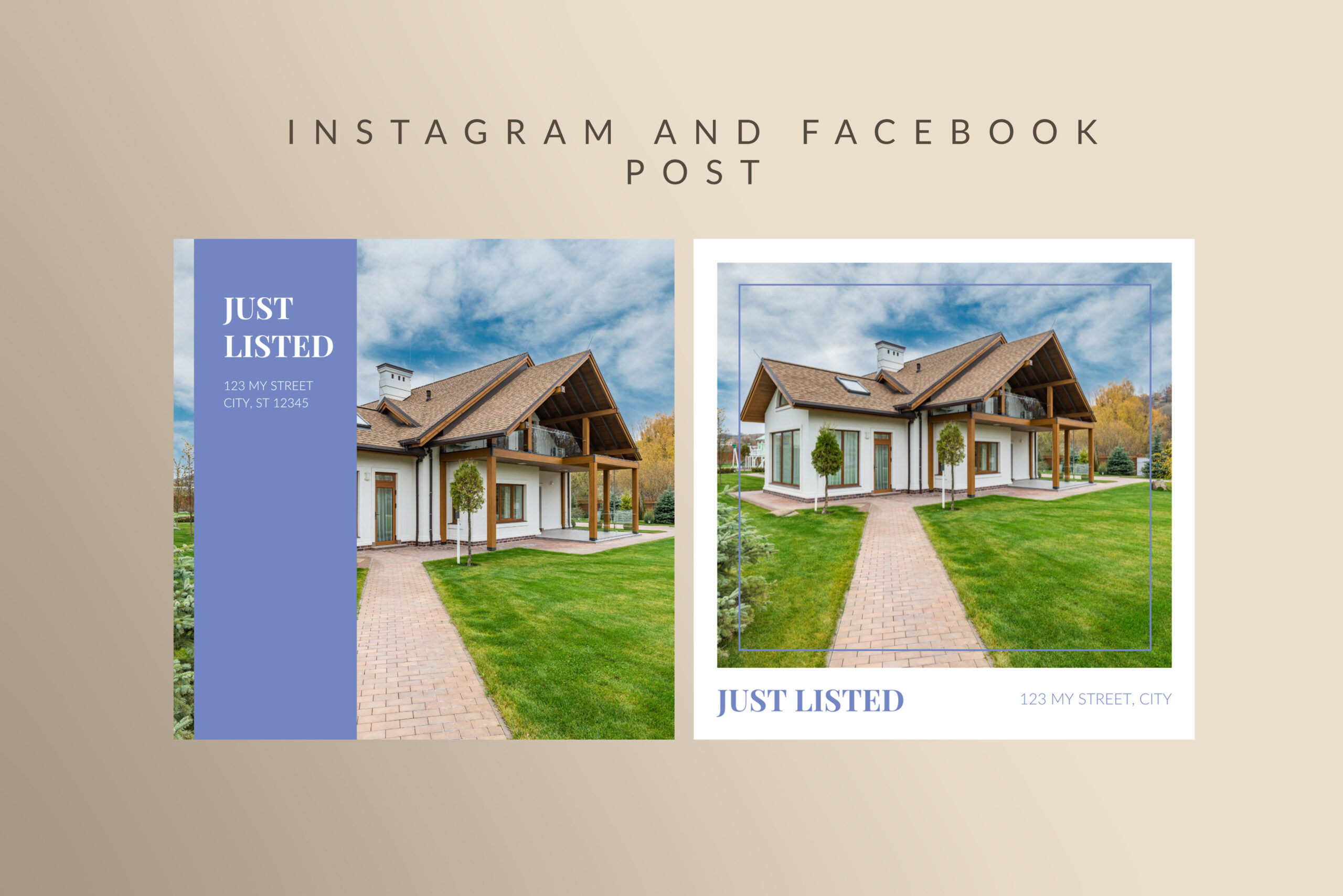 Contemporary Real Estate Social Media Posts