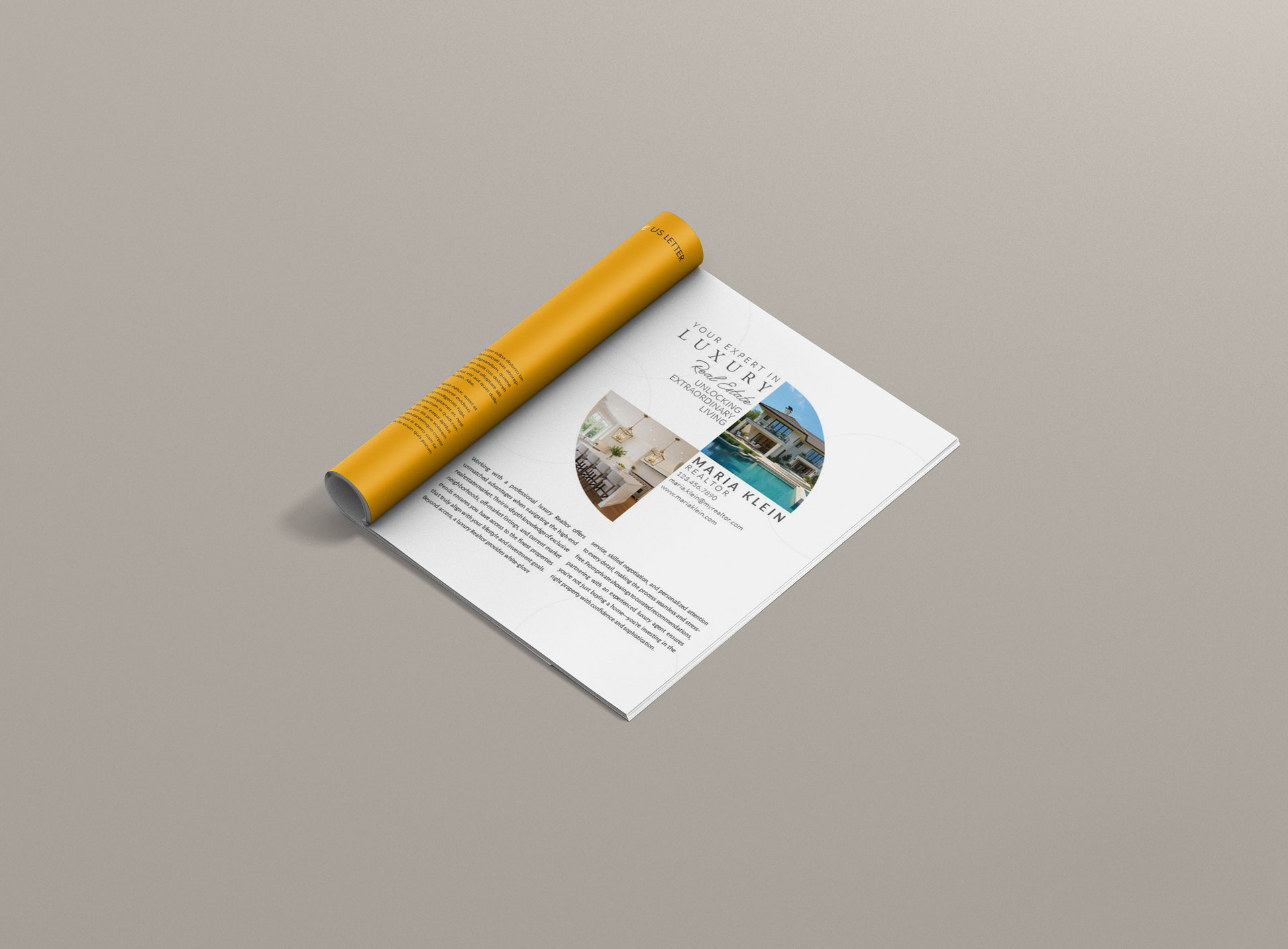 Geometric Single Page Magazine Ad